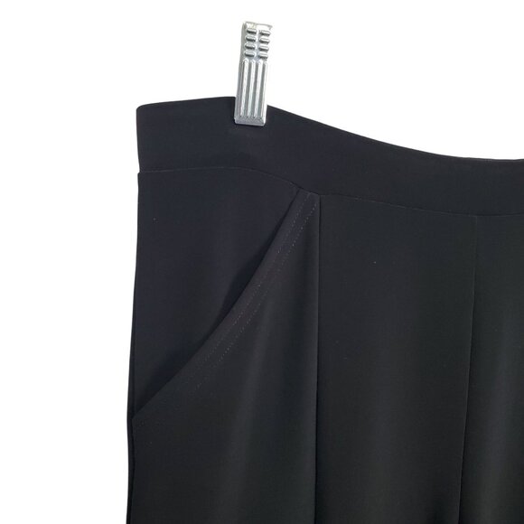 Sympli Women 10 Pants Pull On Straight Stretch Fabric Relaxed Fit Cuffed Pockets - Picture 3 of 11